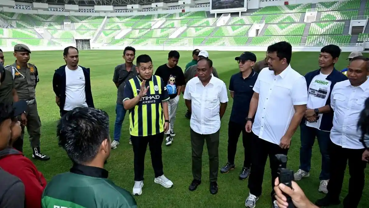 Dukung PSMS Jelang Liga 2, Bobby Nasution Pastikan Stadion Utara Sumut Siap Digunakan