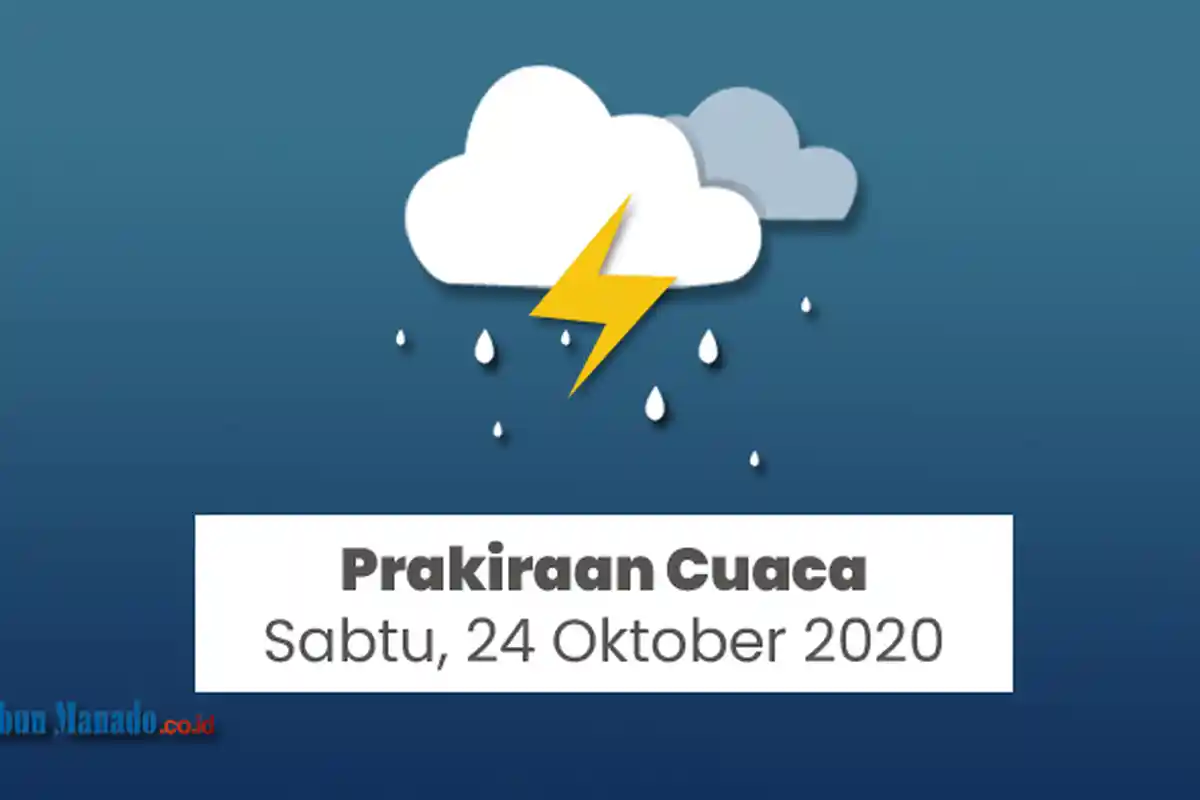 Prakiraan Cuaca Sabtu 24 Oktober 2020, BMKG Rilis Info untuk 33 Kota Besar, Berikut Selengkapnya!