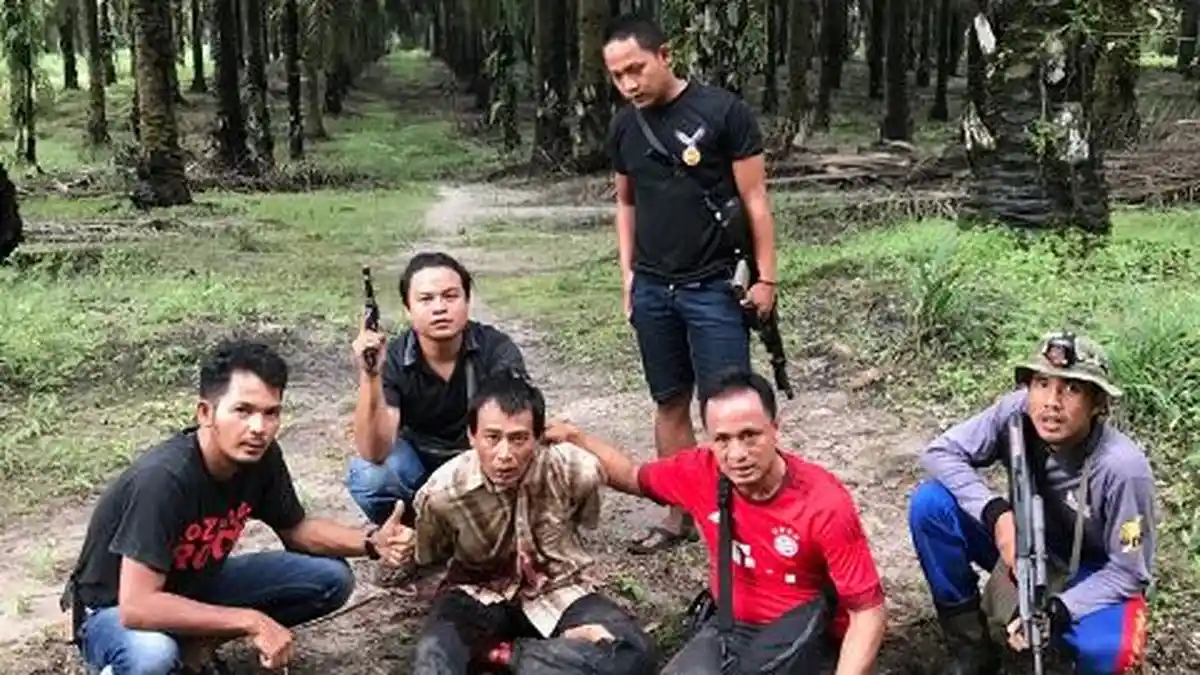 Breaking News :  Begal Motor Dibekuk di Kebun Sawit