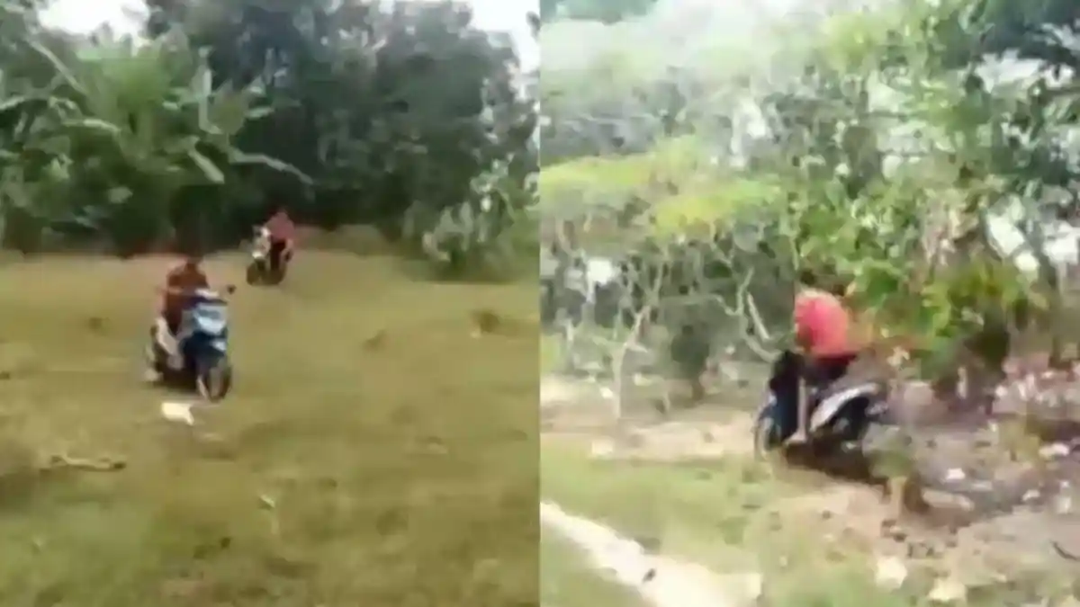 Video Viral, 2 Remaja Melindas Sejumlah Makam Menggunakan Sepeda Motor