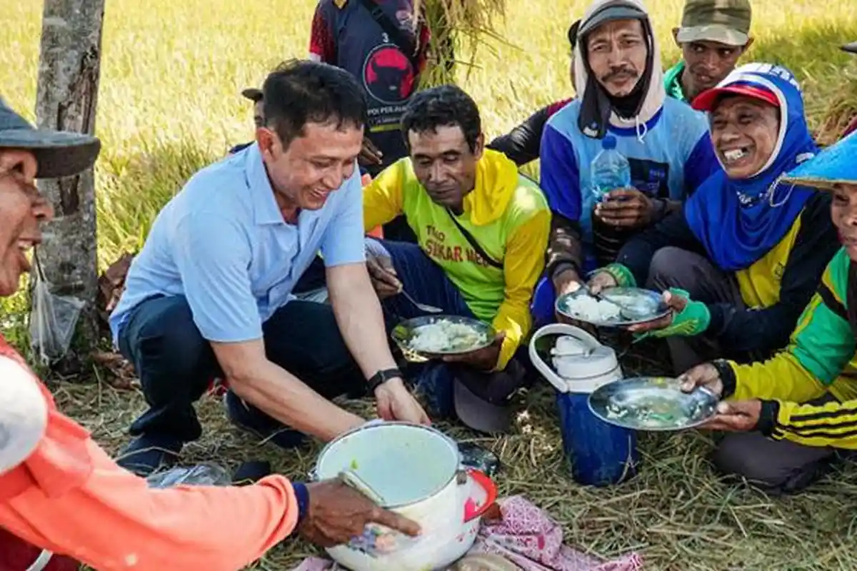 Ikut Panen Raya Padi, Setyo Wahono Dapat Dukungan dari Petani Menangkan Pilkada Bojonegoro 2024