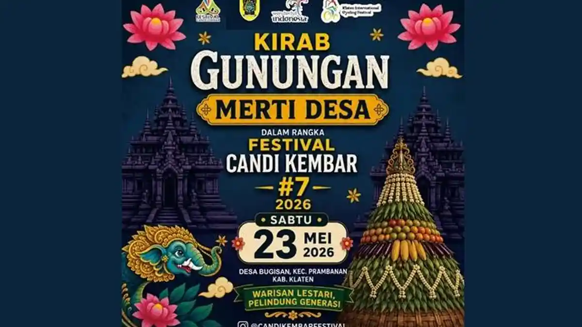 Kirab Gunungan Festival Candi Kembar Tempuh 2 Km, Start Candi Sewu hingga Candi Plaosan Klaten