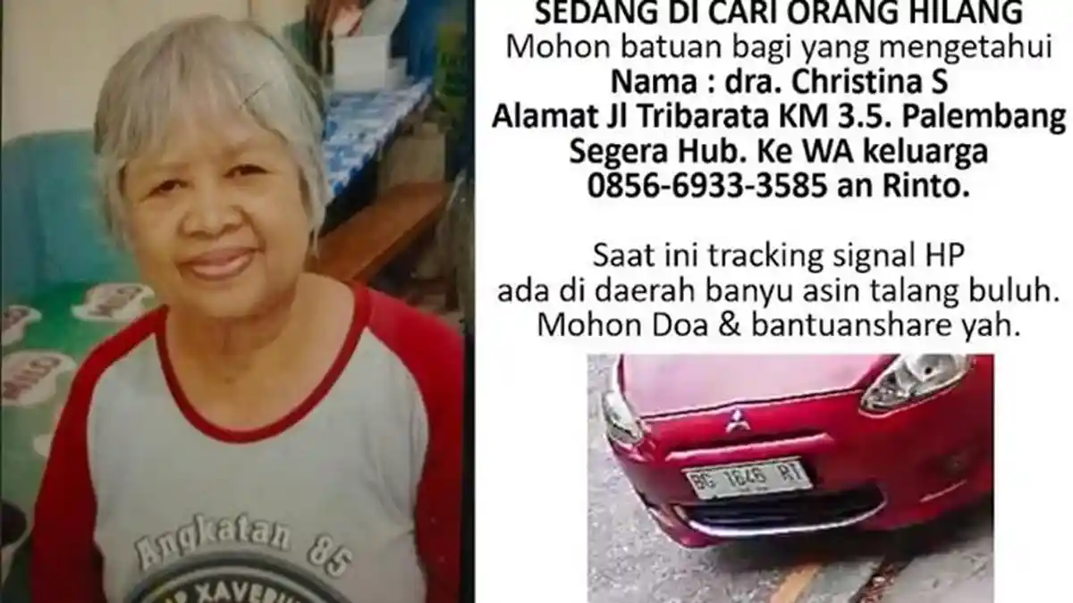 Breaking News: Polisi Pencari Nenek Christina Korban Rampok Temukan ...