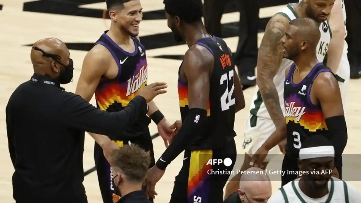Jadwal Suns vs Bucks Final NBA 2021 Game Kedua Jumat 9 Juli 2021 Pukul 08.00 WIB