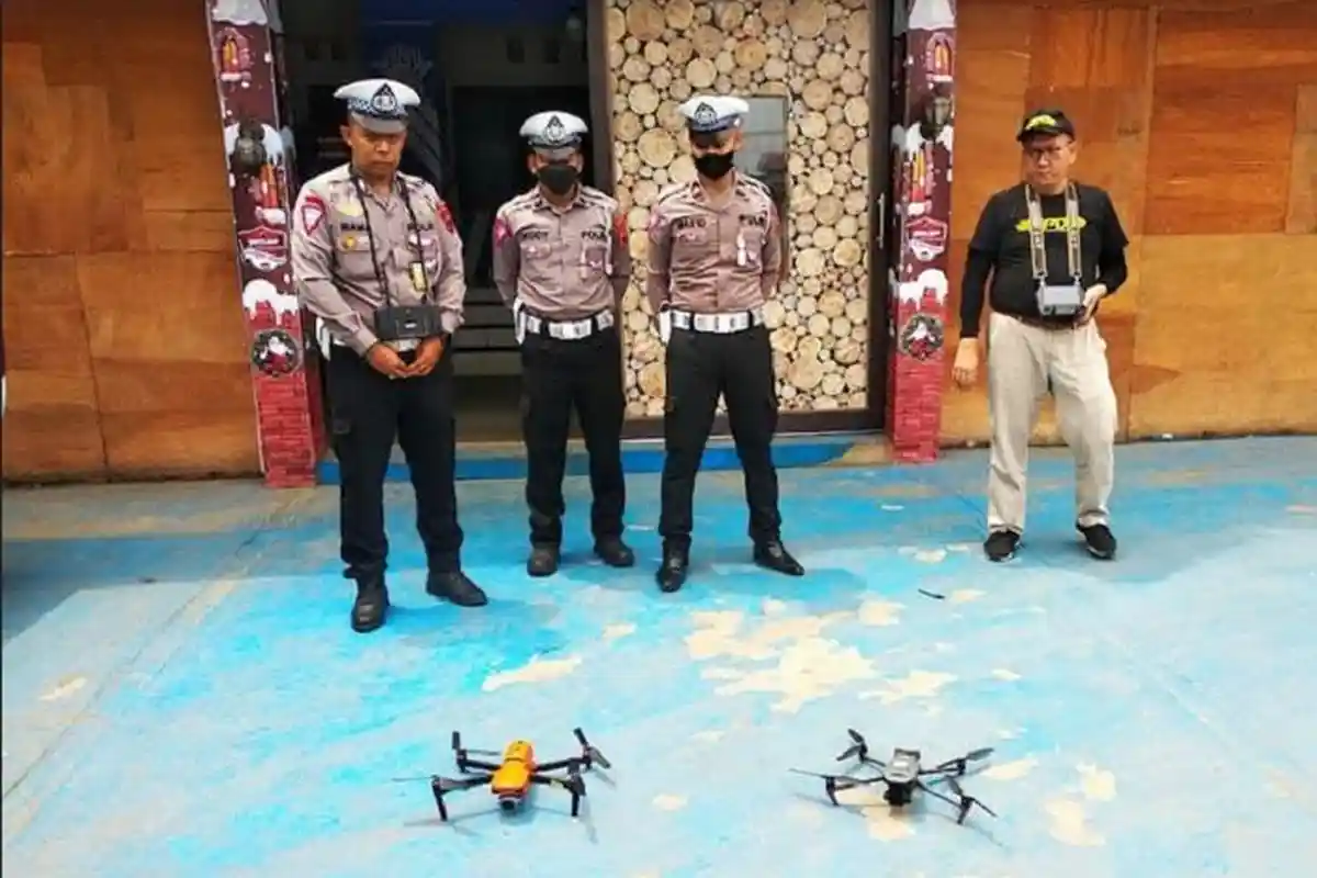 Satlantas Polres Tegal Gelar Pengenalan ETLE Drone untuk Wujudkan Budaya Tertib Lalu Lintas