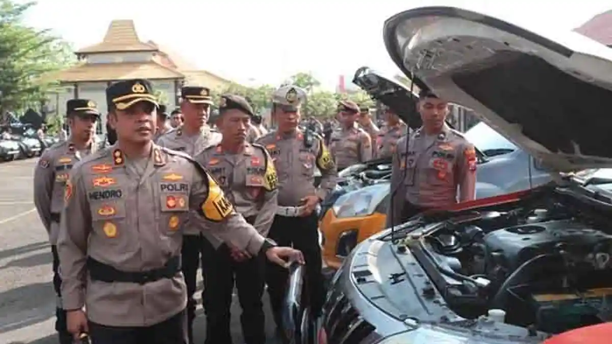 Jelang Pilkada Serentak 2024, Polres Sampang Cek Kendaraan Dinas