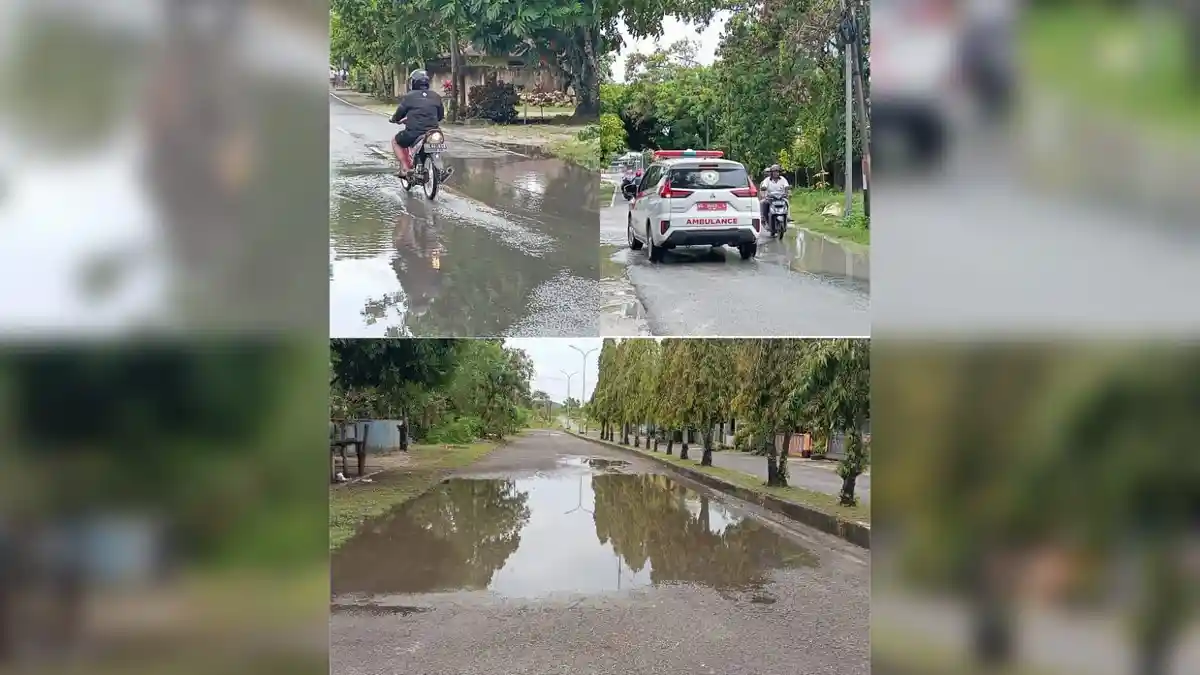 Hujan Deras, Sejumlah Titik di Langgur Maluku Tenggara  Digenangi Air