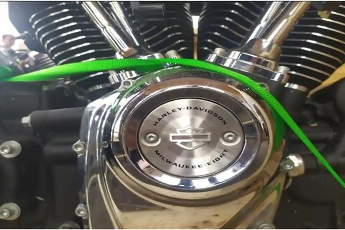 Penampakan Mesin Moge Harley Davidson Ilegal Disita Polda Sumsel, Ada Tulisan Milwaukee Eight