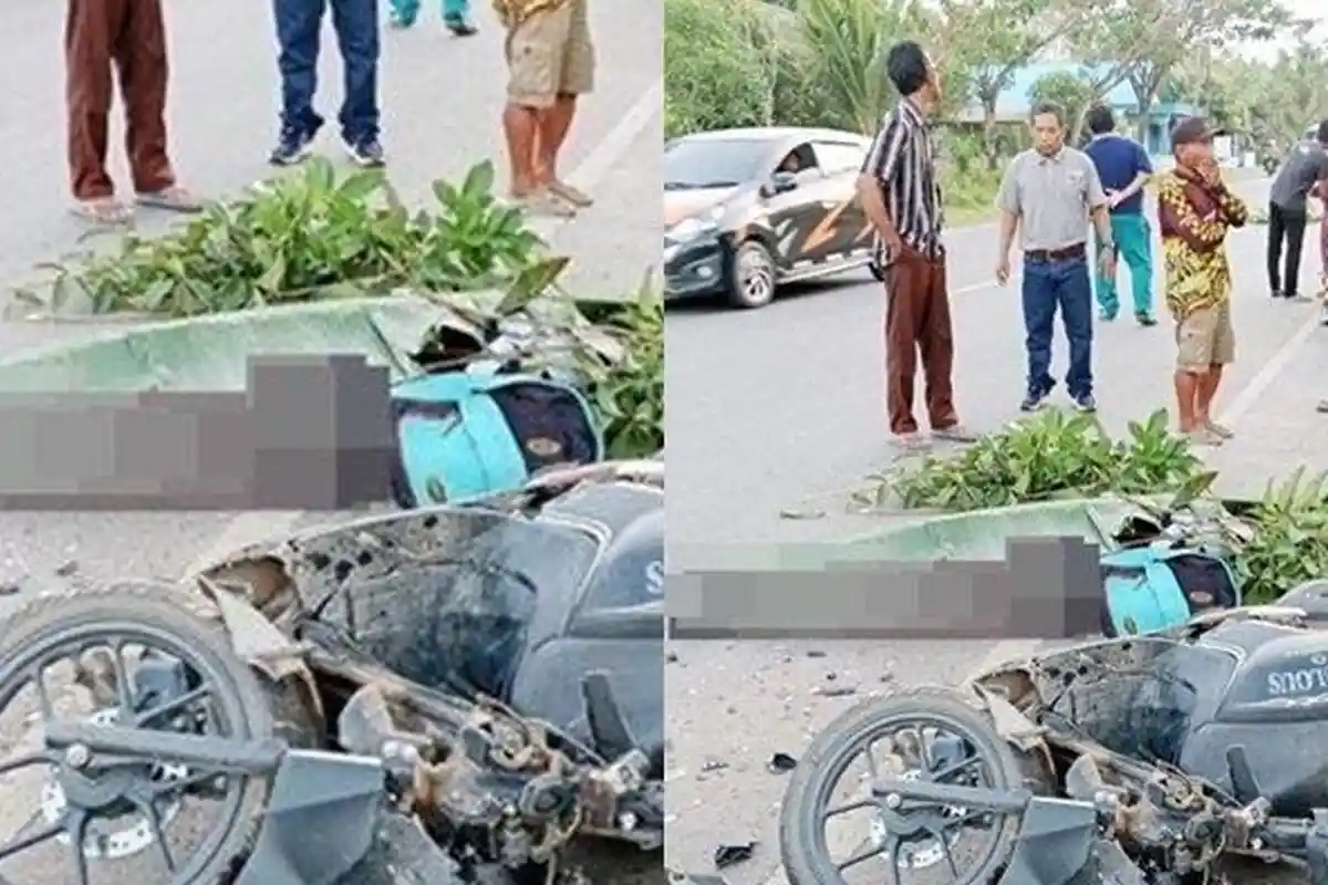 Kecelakaan Maut Tadi Pukul 06.00 Wita, Pengendara Motor Tewas di Tempat, Korban Tabrak Belakang Truk