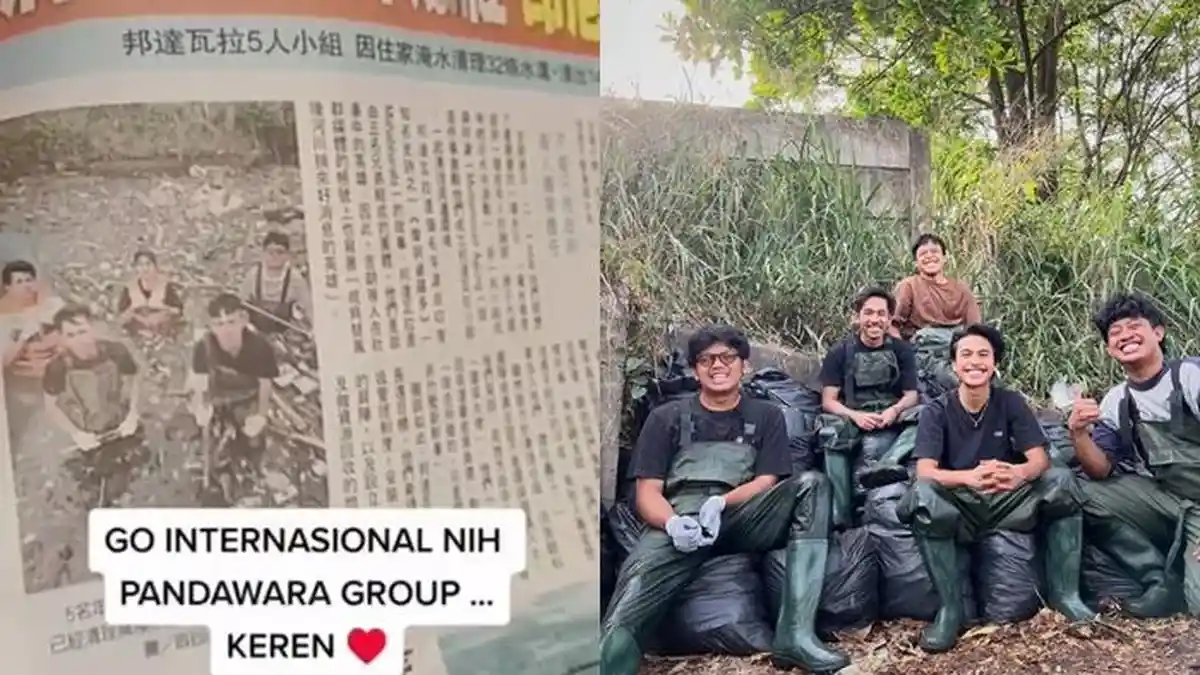Go Internasional! Komunitas Pandawara Group yang Viral Bersih-bersih Sampah Disorot Media Taiwan