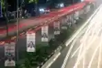 Spanduk Kedatangan Jokowi di Makassar