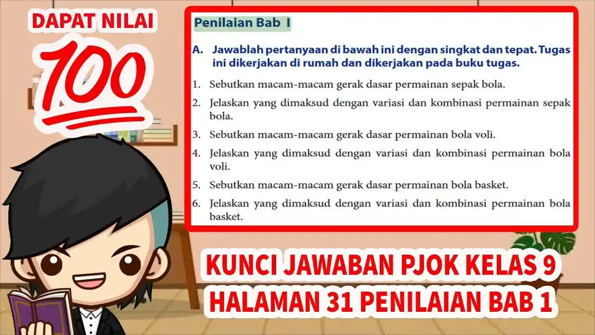 Kunci Jawaban PJOK Kelas 9 Halaman 31: Apa yang Dimaksud dengan Variasi Permainan Sepak Bola?
