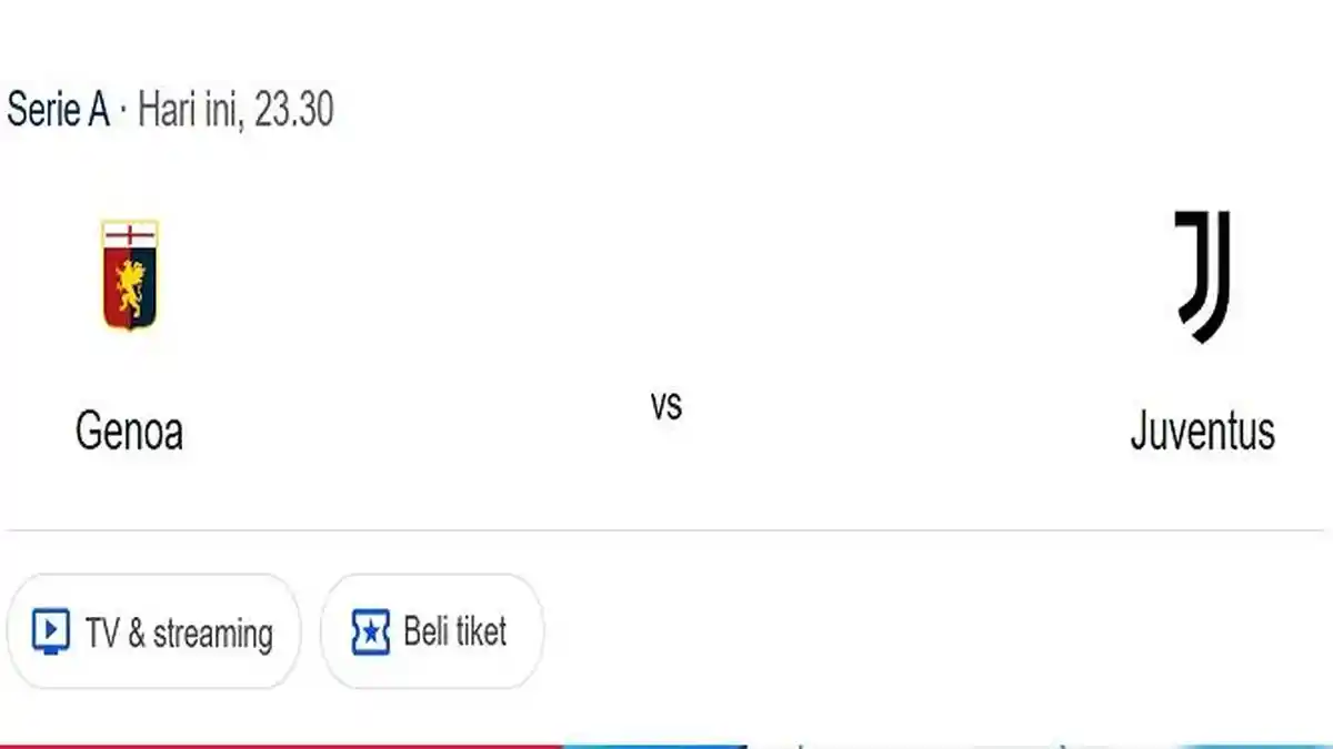 Prediksi Skor dan Susunan Pemain Genoa VS Juventus, Adu Tajam Colombo dan Yildiz