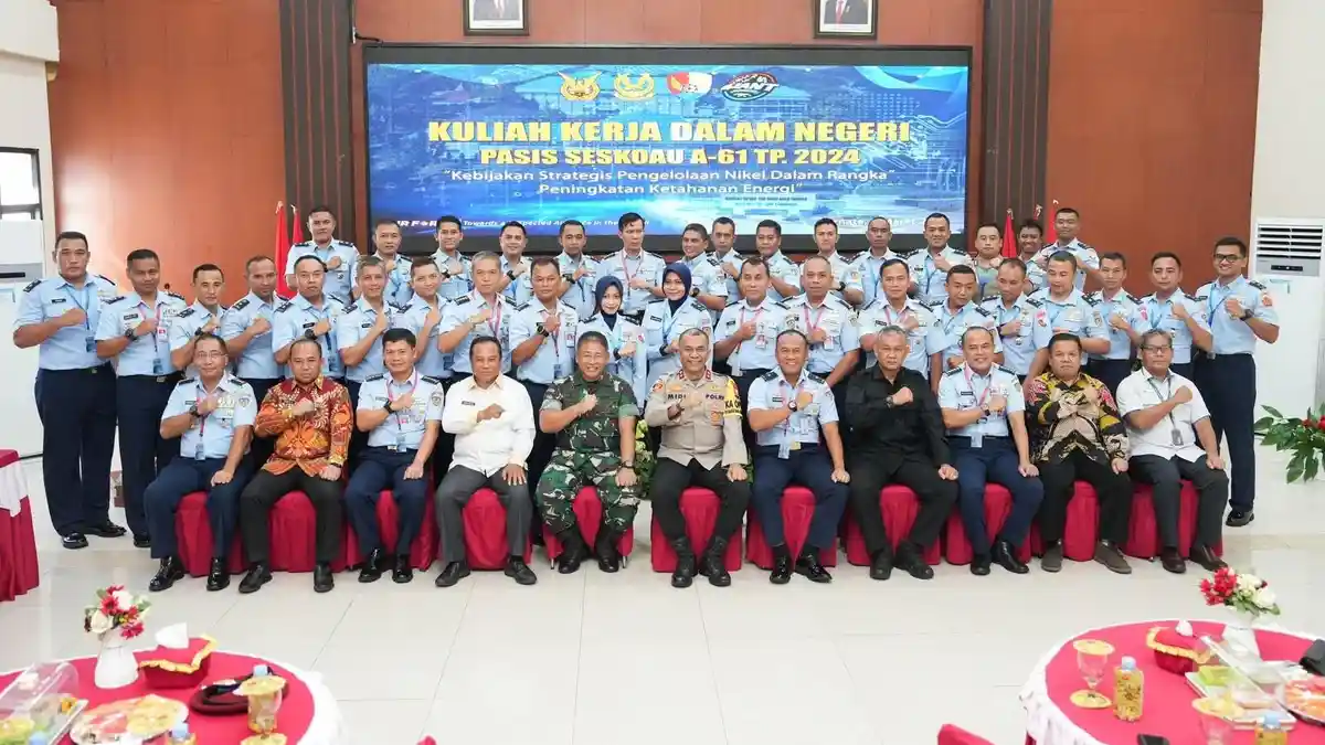 Perwira Siswa Seskoau AU Angkatan 61 TP Digreg ke Polda Maluku Utara