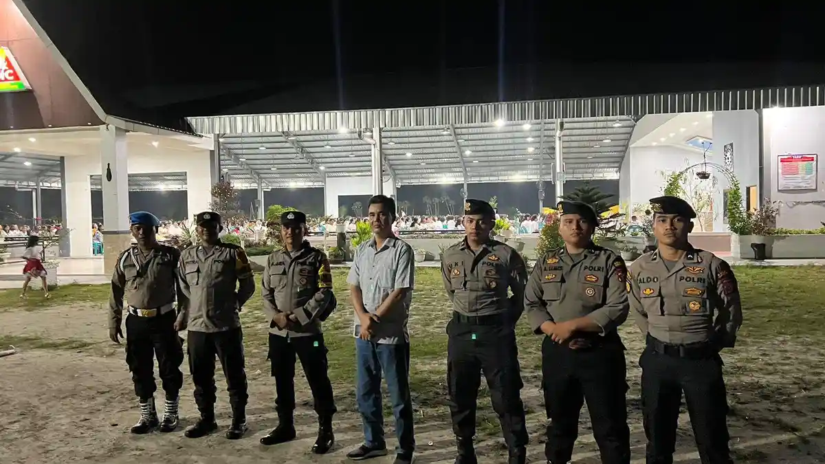 Polres Tanjungbalai PAM Jumat Agung di Gereja