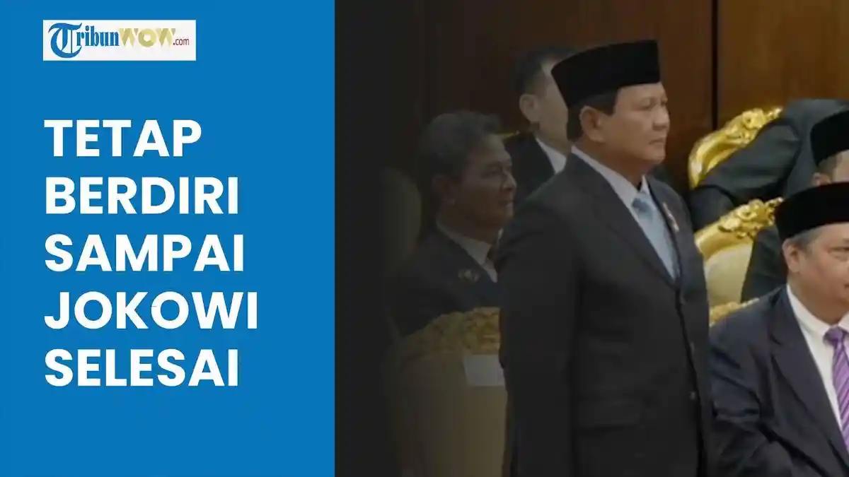 Momen Prabowo Berdiri saat Namanya Disebut oleh Jokowi Ketika Sidang Tahunan MPR