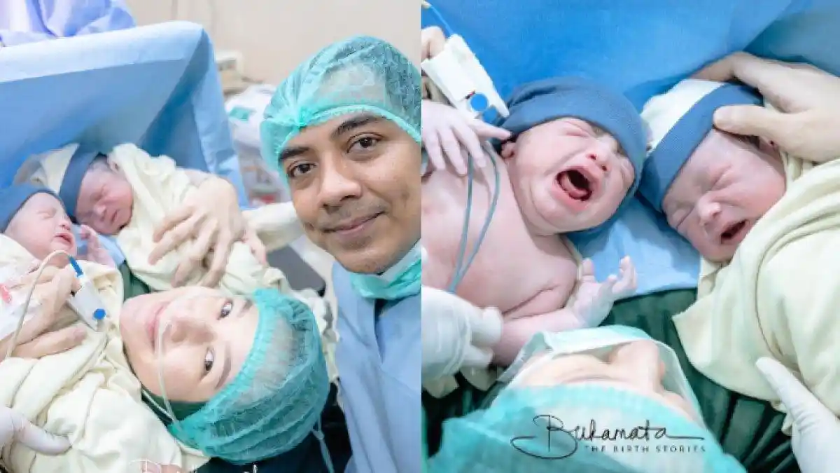 Istri Ustadz Riza Muhammad Melahirkan Anak Kembar Laki-laki usai 8 ...