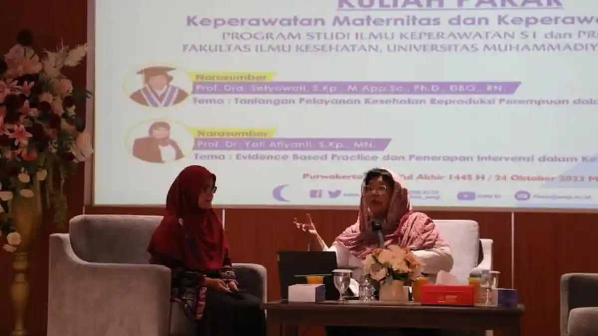 Fikes UMP Gelar Kuliah Pakar 'Keperawatan Maternitas dan Keperawatan Paliatif'