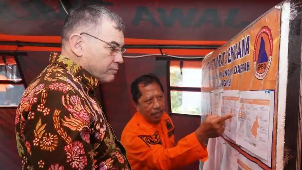 Konjen Australia Puji Chatbot Si Bentar BPBD Trenggalek, Percepat Penanganan Kebencanaan 