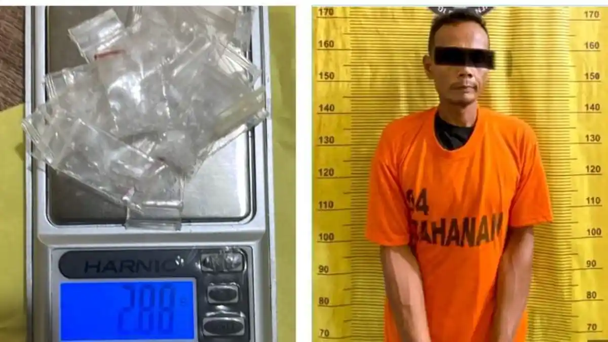 Tampang Putra yang Jual Narkoba di Langkat Diringkus Polisi, 2,88 Gram Sabusabu Disita