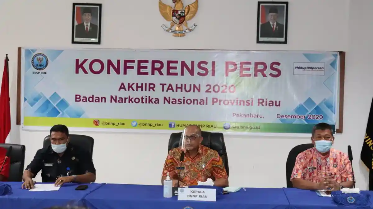 BNNP Riau Ungkap 52 Kasus Narkoba Selama 2020, Banyak Dikendalikan Napi Dari Dalam Lapas