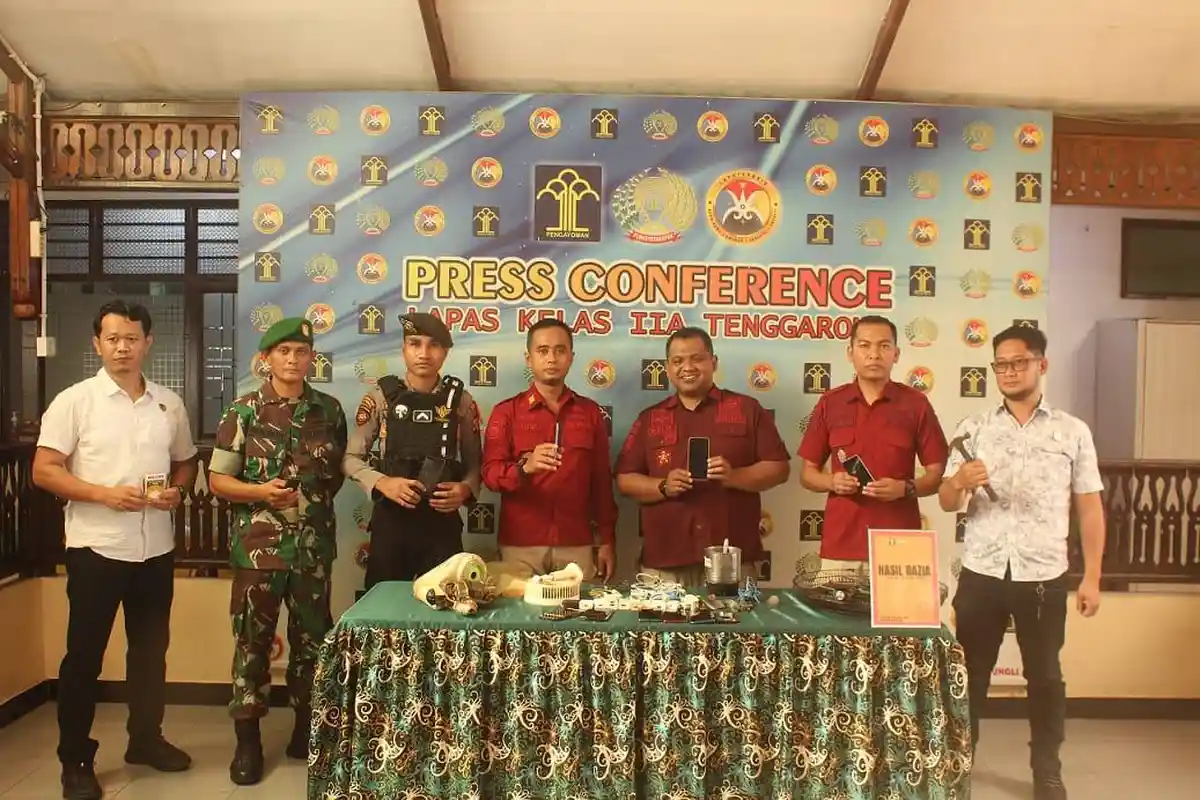 Jelang Idul Fitri 2024, Petugas Gabungan Razia Lapas Tenggarong, Temukan Barang Terlarang