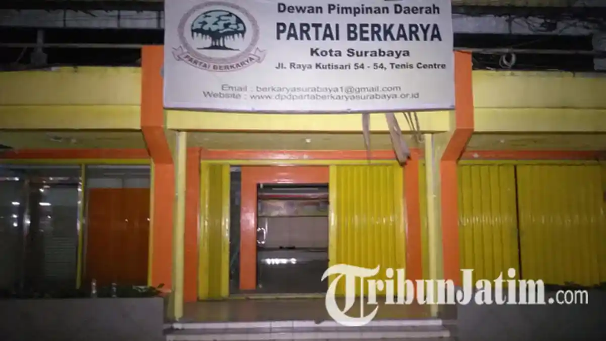 Kantor DPD Partai Berkarya Surabaya Dibobol Maling, Meja Hingga Komputer Hilang, Kerugian Rp 70 Juta