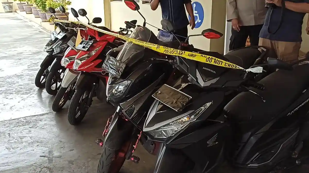 3 Curanmor Asal Lampung Ditangkap: 32 Aksi dalam 2 Pekan, Dijual Rp 2 Juta, 15 Motor Motor Disita