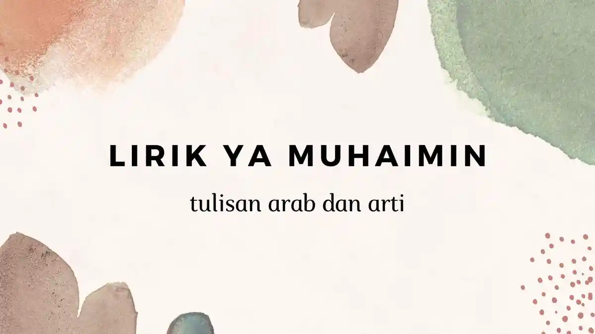 Lirik Pujian Ya Muhaimin - Sabyan Gambus Tulisan Arab dan Terjemahan