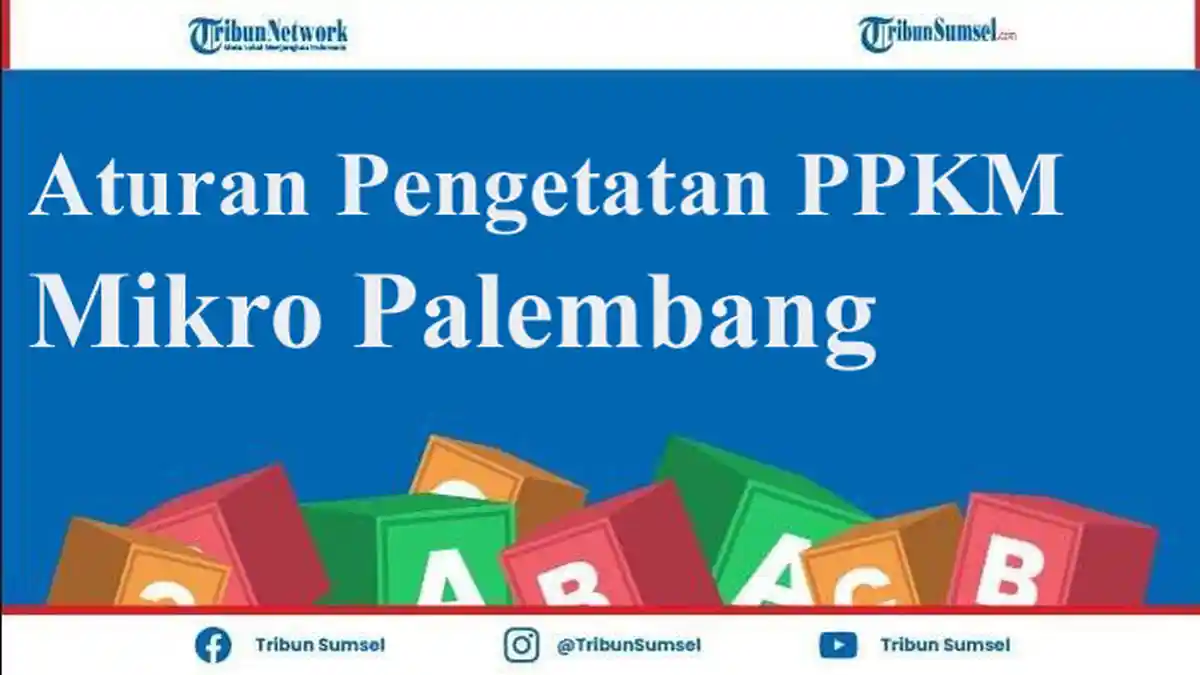 Hari Ini Mulai Pengetatan PPKM Mikro di Kota Palembang, Berikut Sederet Aturan Perlu Anda Ketahui
