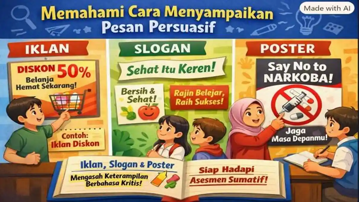 Contoh Soal PTS/ASTS Bahasa Indonesia Kelas 8 SMP Materi Membuat Iklan ...