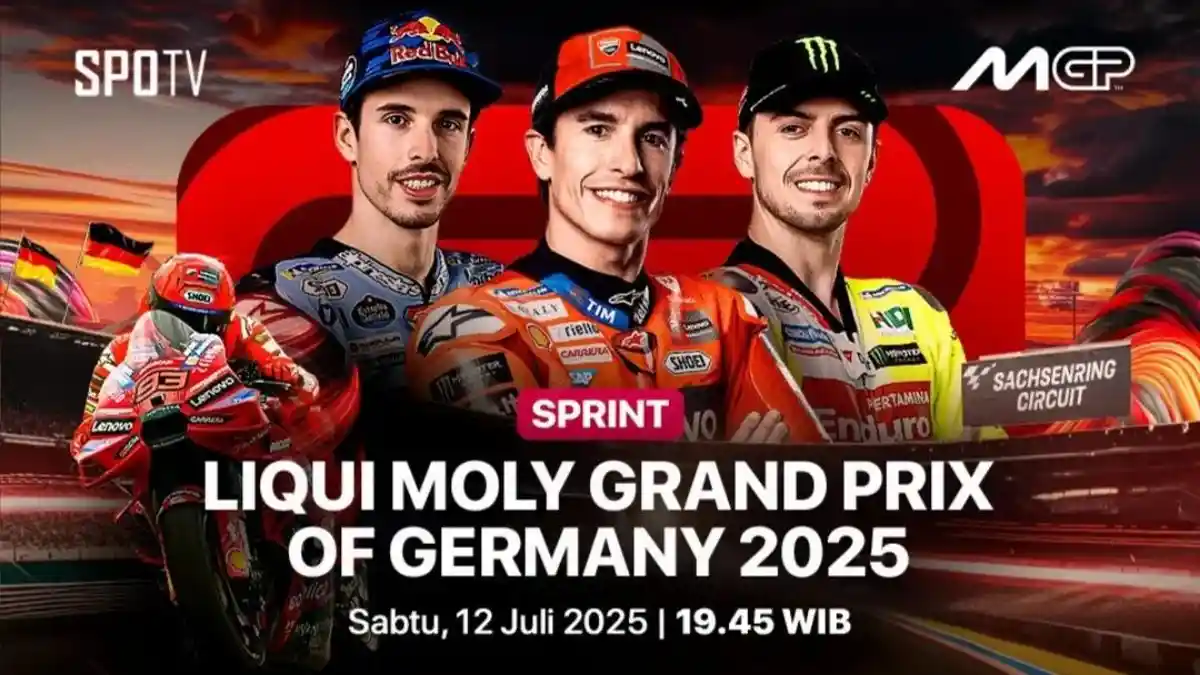 Jam Tayang Sprint Race dan Jadwal MotoGP Jerman 2025 Siaran Langsung ...