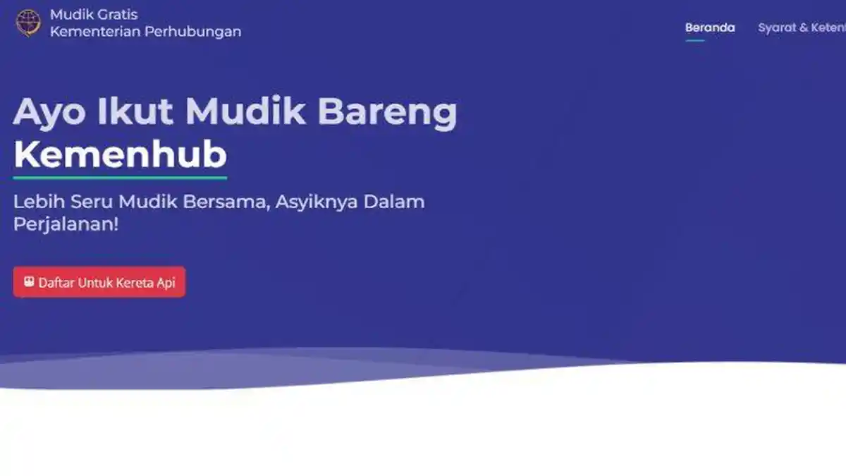 Resmi! Klik Link mudikgratis.dephub.go.id Login untuk Daftar Mudik Gratis Lebaran 2024 Kemenhub