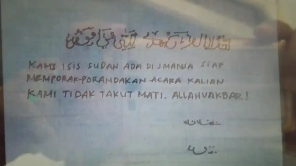 Dua Siswa SMA Ini Mengaku Anggota ISIS. Pajang Surat Ancaman di Ruang Guru