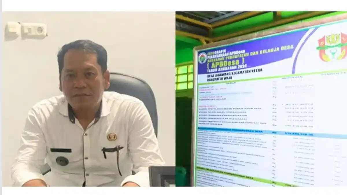 Desa Labawang Jadi Pelopor Keterbukaan Informasi APBDes di Wajo