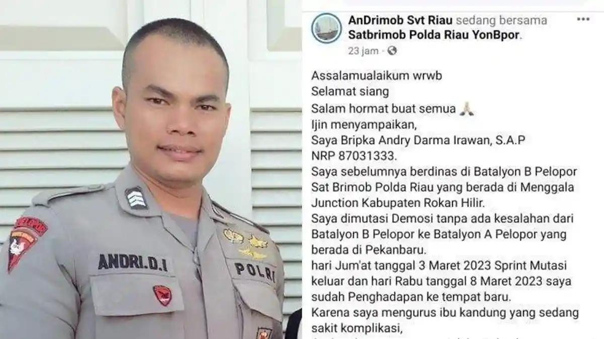 Beredar Diduga Chat WhatsApp Bripka Andry dengan Komandannya, Kompol Petrus Dicopot Sejak Maret 2023