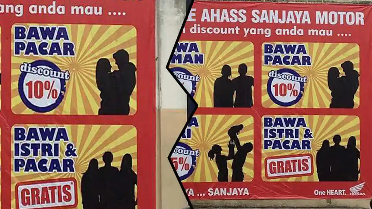 Promosi Servis Motor Bikin Ketawa, Kalau Mau Gratis Syaratnya Ini