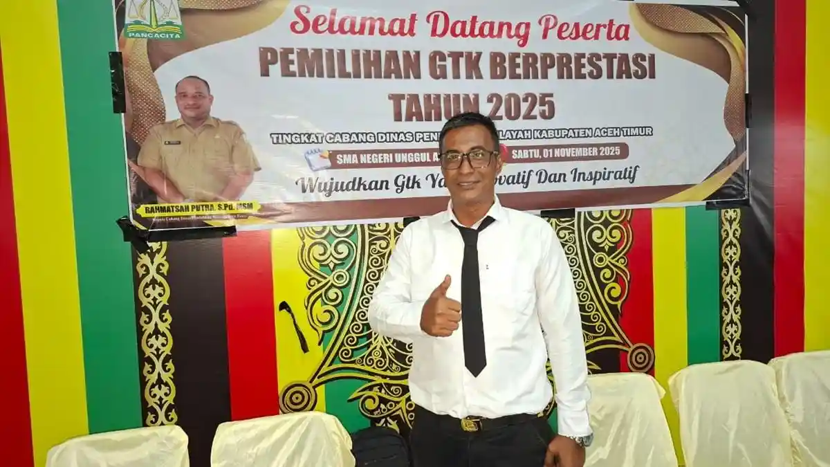 Mahlizar, Guru SMK Negeri 1 Julok  Wakili Aceh Timur dalam Ajang Guru Beprestasi di Provinsi