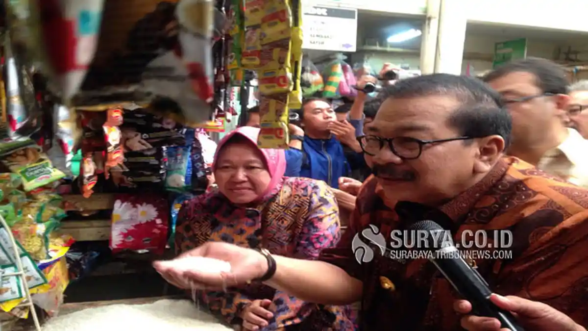 Disidak Gubernur Soekarwo, Harga Beras di Surabaya Langsung Turun