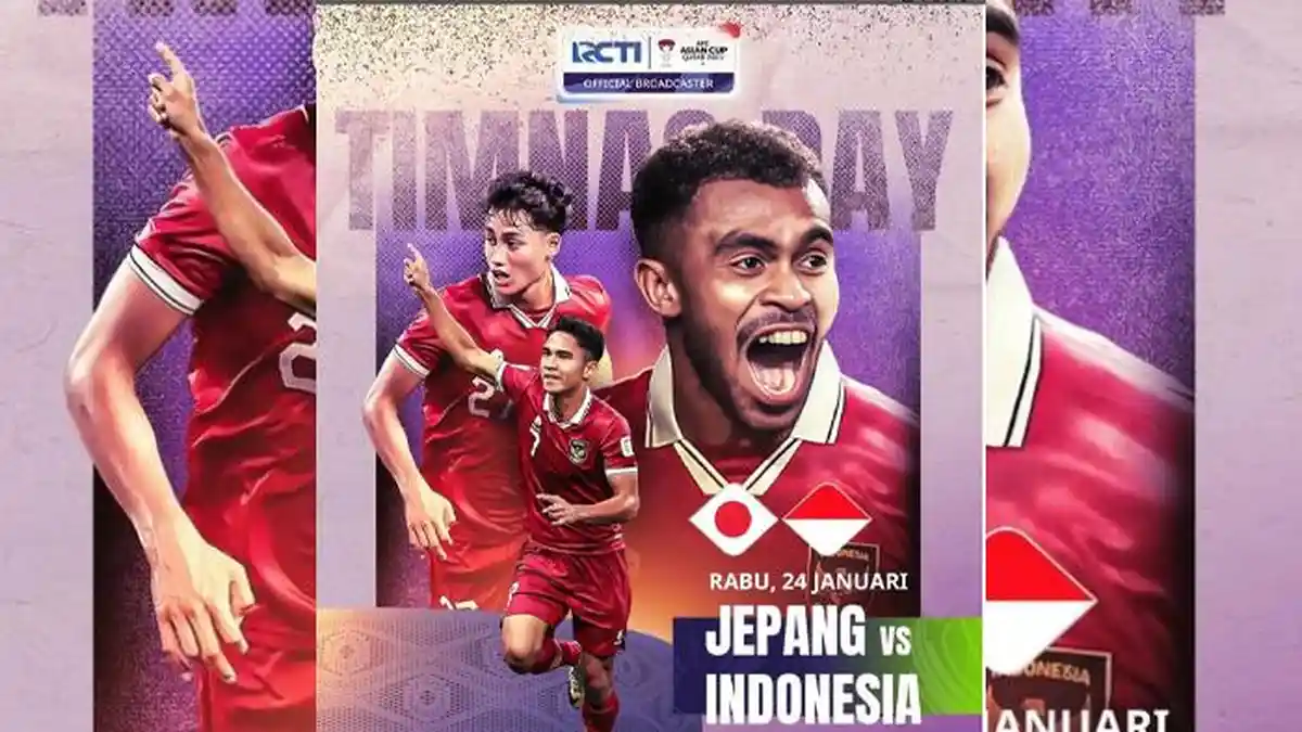 Link TV Online RCTI Laga Timnas Indonesia vs Jepang Asian Cup Piala ...