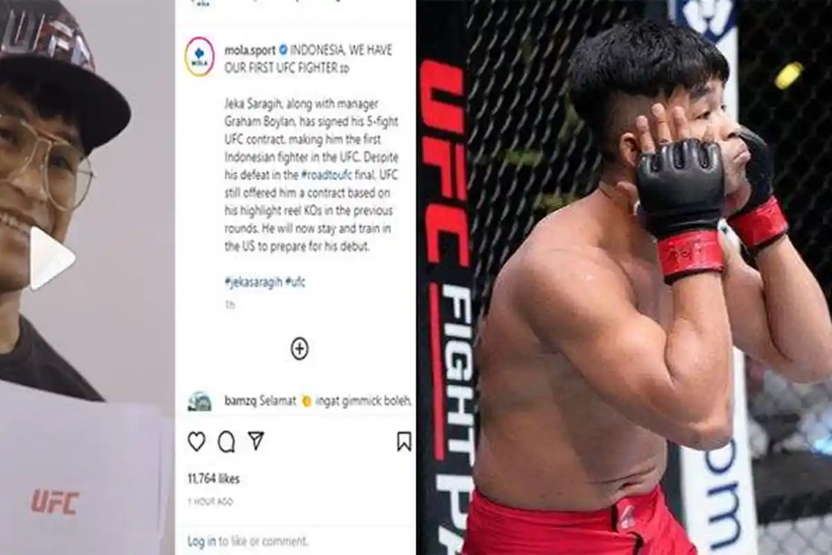Sempat Dibully Netizen Karena Aksi Tengilnya, Jeka Saragih Bisa Buktikan, Kini Resmi Dikontrak UFC