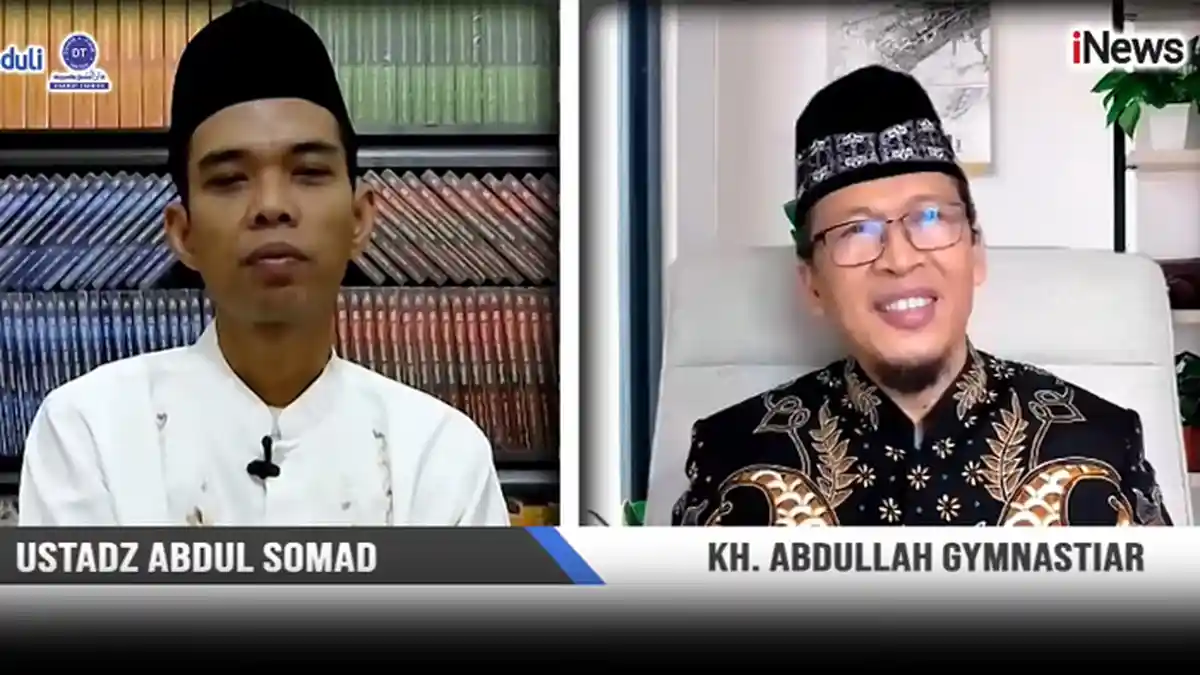 Minder Dengar Cerita Ustaz Abdul Somad, Aa Gym Menangis Kenang Sosok yang Membuatnya Dapat Hidayah