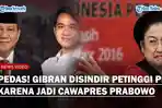 Gibran Disindir Petinggi PDIP, Harusnya Mengundurkan Diri Secara Resmi Karena Jadi Cawapres Prabowo