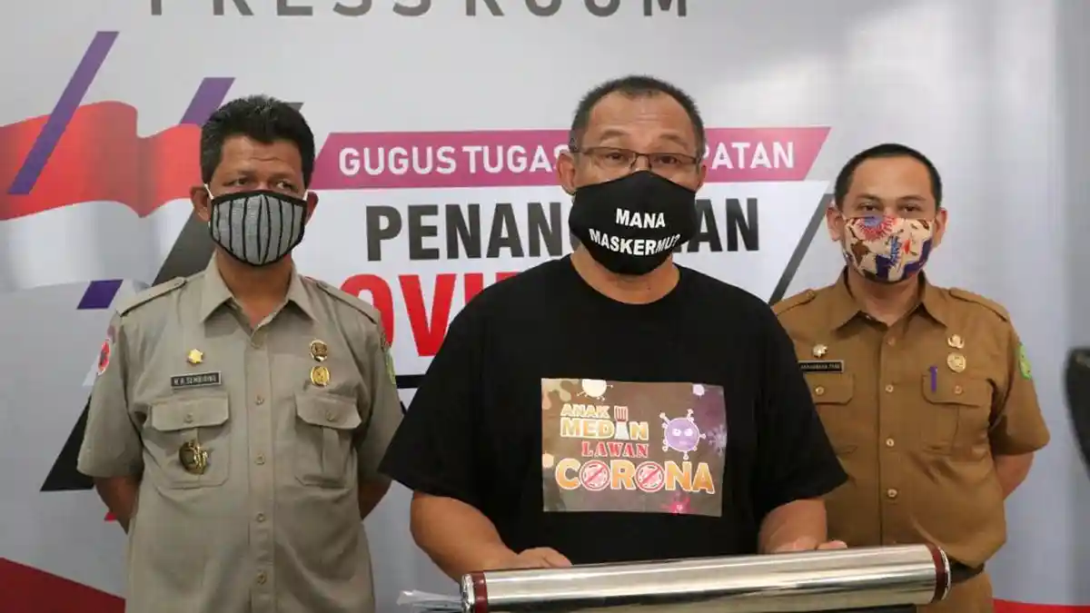 Ini Perubahan Data Zona Merah Kota Medan, Kasus Positif Covid-19 Bertambah Jadi 63 Orang