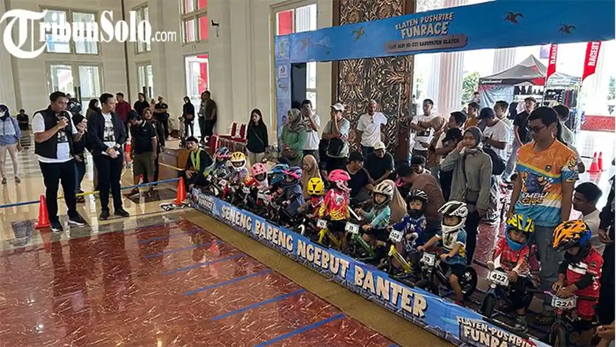 Klaten Pushbike Fun Race Meriahkan Hari Jadi ke-221 Klaten, Bupati Hamenang: Wadah Positif Anak