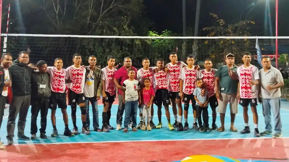 Tim Voli Putra PDI Perjuangan Melaju Ke Semifinal Turnamen Voli Oebobo Cup I