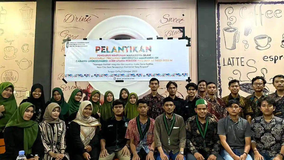 Pengurus HMI Komisariat Pertanian Unimal Periode 2022-2023 Resmi Dilantik