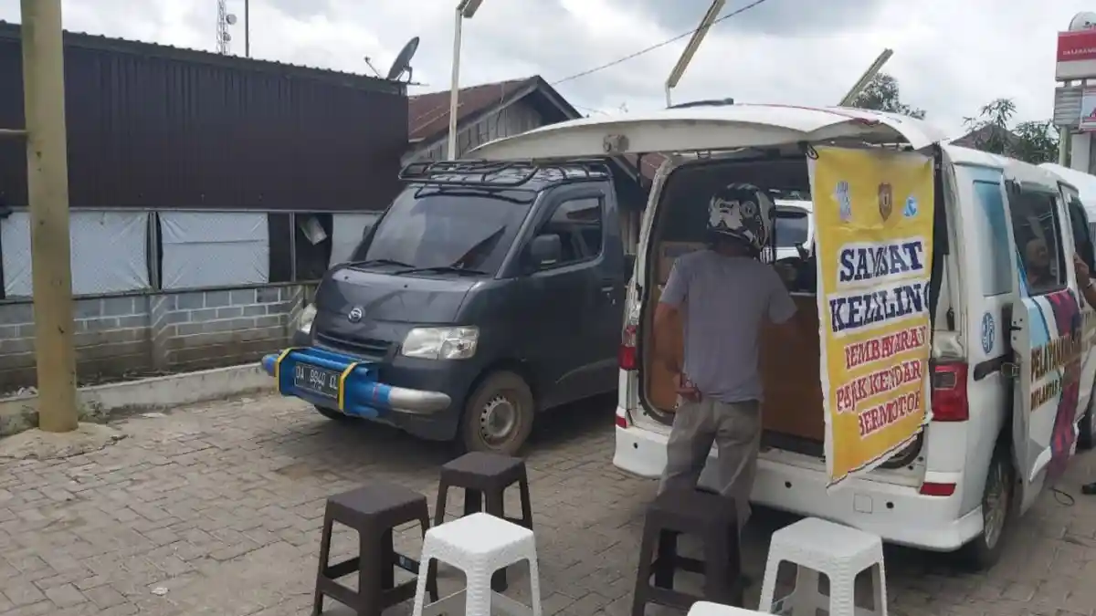 Satlantas Polres Kapuas Kalteng Gelar Samling di Kecamatan Basarang