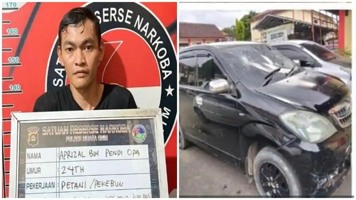 Nekat Tabrak Polisi Saat Ditangkap, Mobil Pengedar Narkoba di Muara Enim Malah Terjun ke Jurang