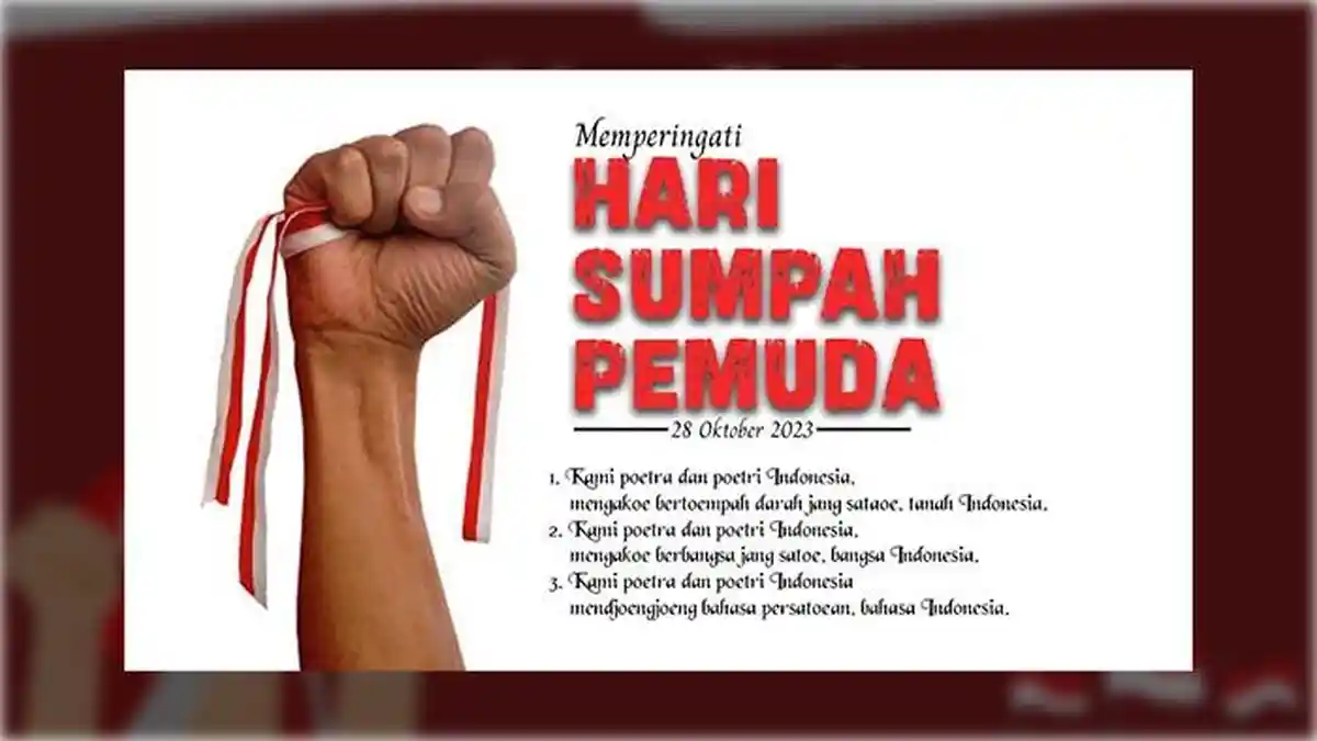 Poster Ucapan Selamat Memperingati Hari Sumpah Pemuda 2023 untuk Anda